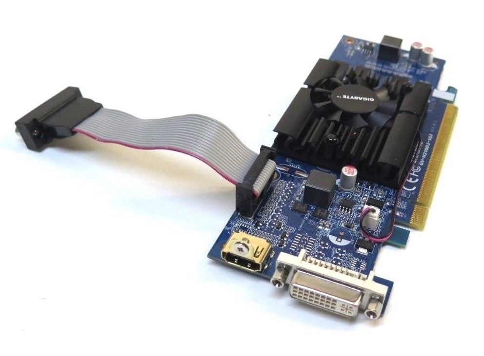Placa de Vídeo Vga Nvidia Gigabyte Geforce Gt 210 1GB - Gv-N210D3-1GI
