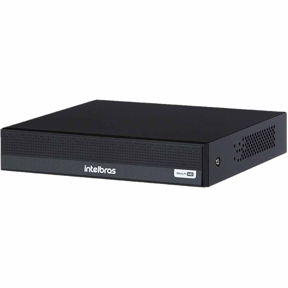Gravador Digital de vídeo Intelbras MHDX 1008-C 8 Canais Full HD Compressão de Vídeo H.265+