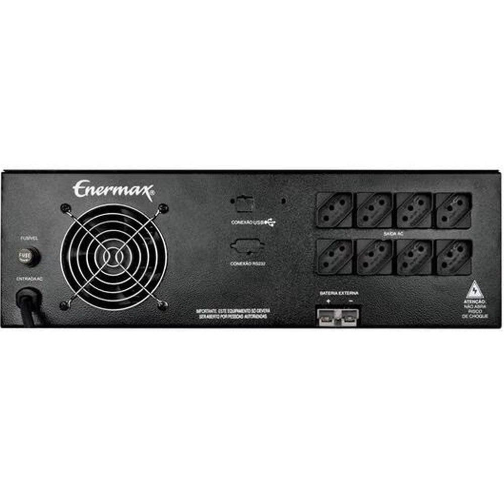 Nobreak Para Racker Servidor UPS MP II 1500VA R19  BIV AUT 2 Baterias USB Enermax