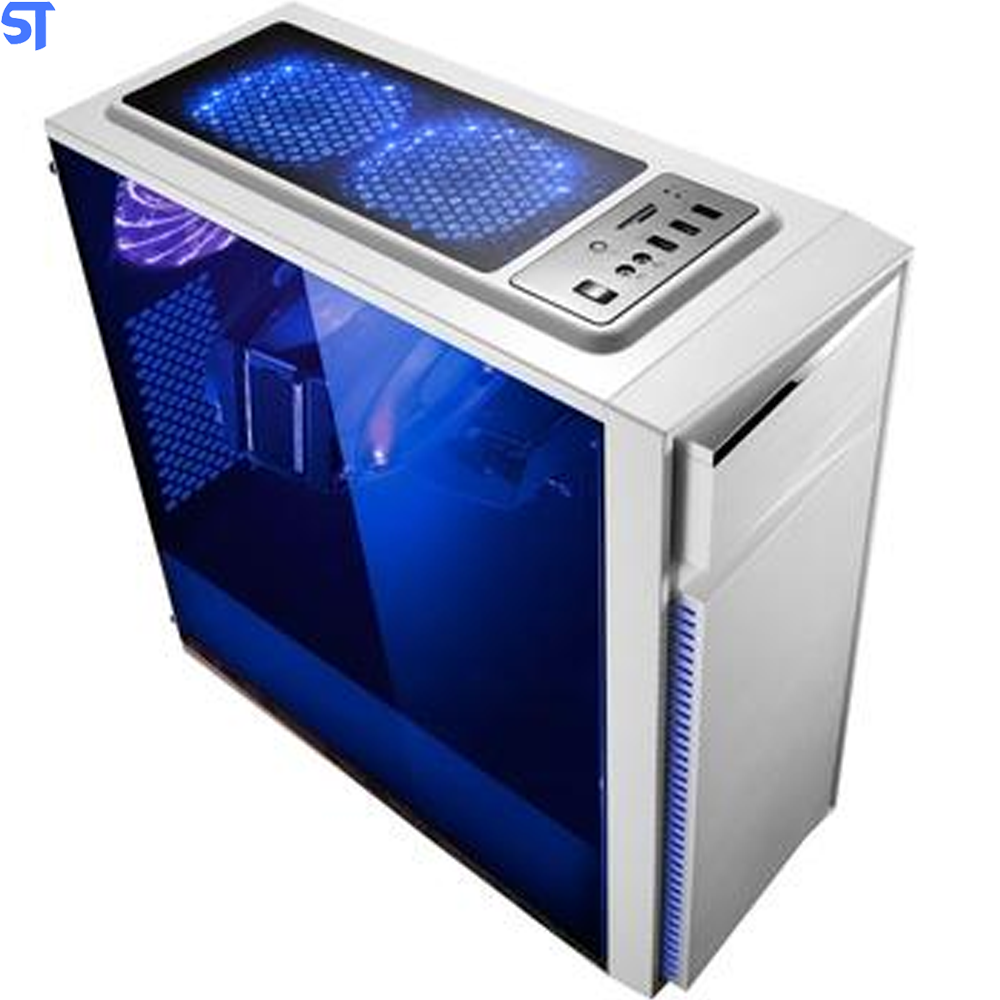 Gabinete Gamer Bg-015 Branco Bluecase - Sem Fonte / Usb 3.0 Frontal