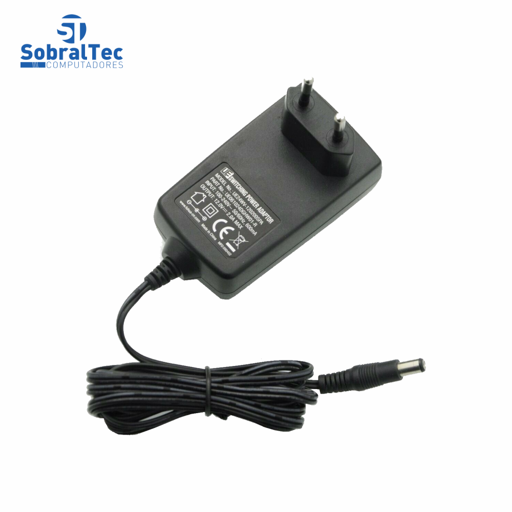 Fonte De Alimentação 12V 2,0A Modelo UE24WV-120200SPA