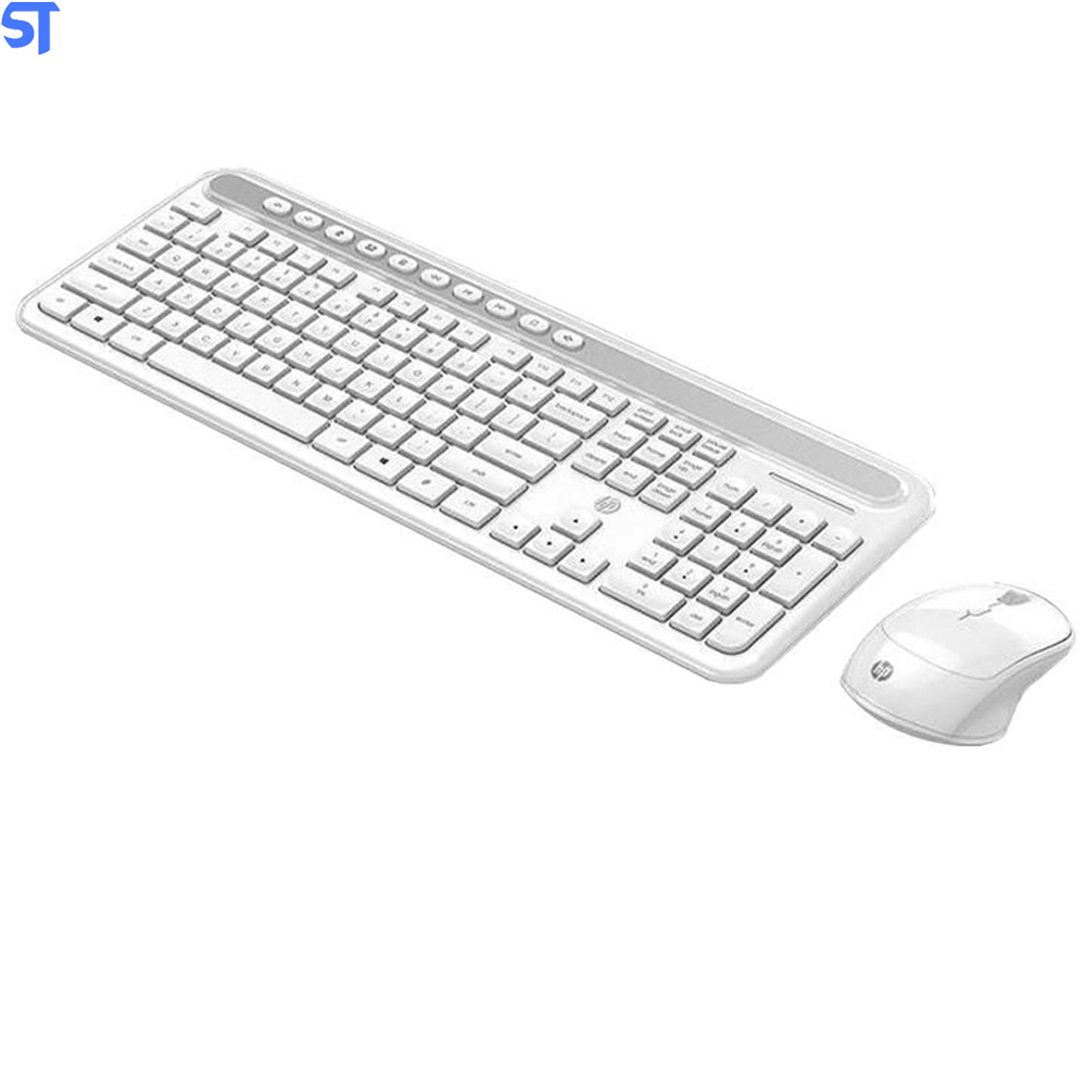 Kit Teclado e Mouse Sem Fio CS500 Branco HP