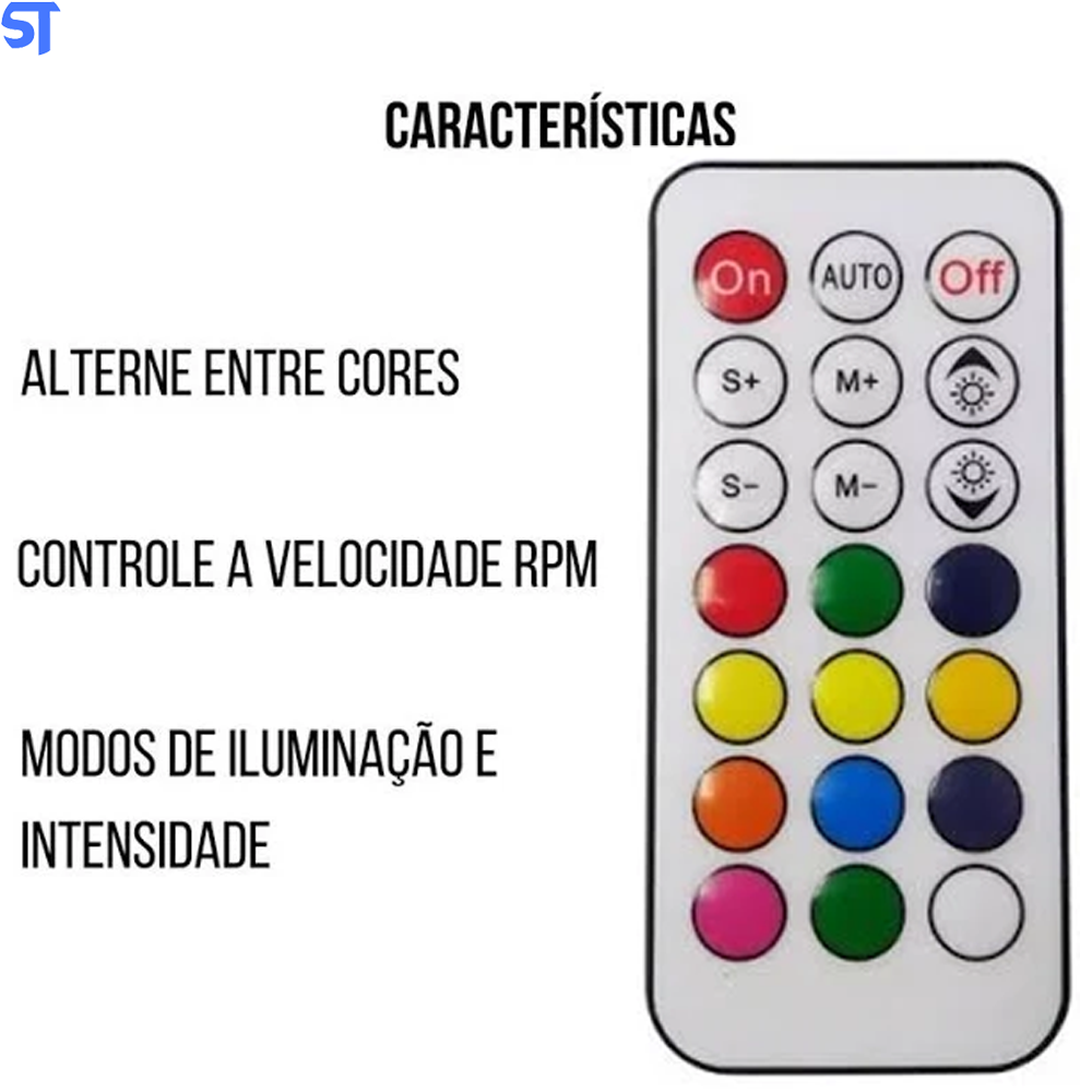 Controlador de FAN BCF-03 Bluecase - Bulk Com Controle Remoto