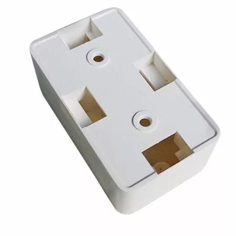 Caixa De Sobrepor Duto X 4x2 Pvc Creme Para Elétrica Rede