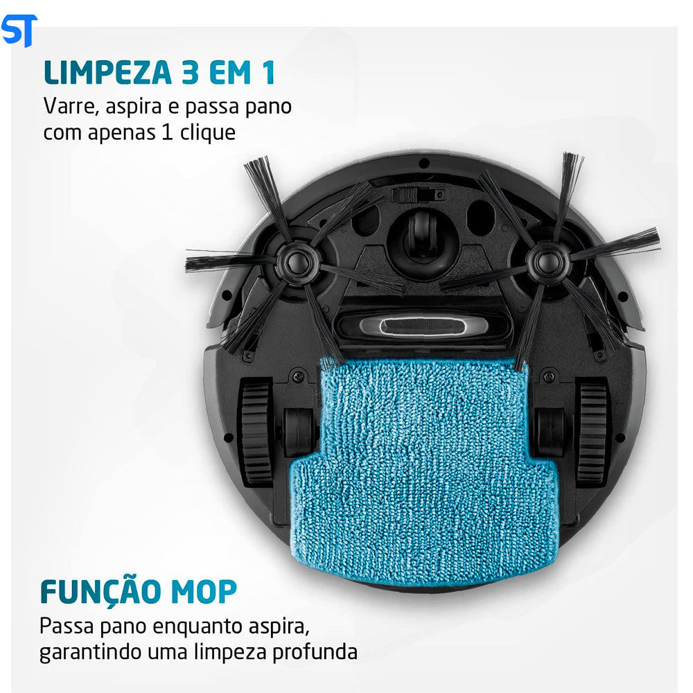 Aspirador de Pó Robô Mondial, Pratic Clean, Bivolt, Cinza/Preto, 30W - RB-11