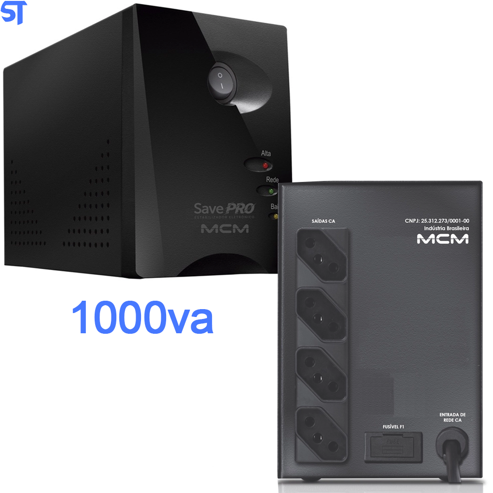 Estabilizador Save Pro MCM 1000va 220 Para 220v