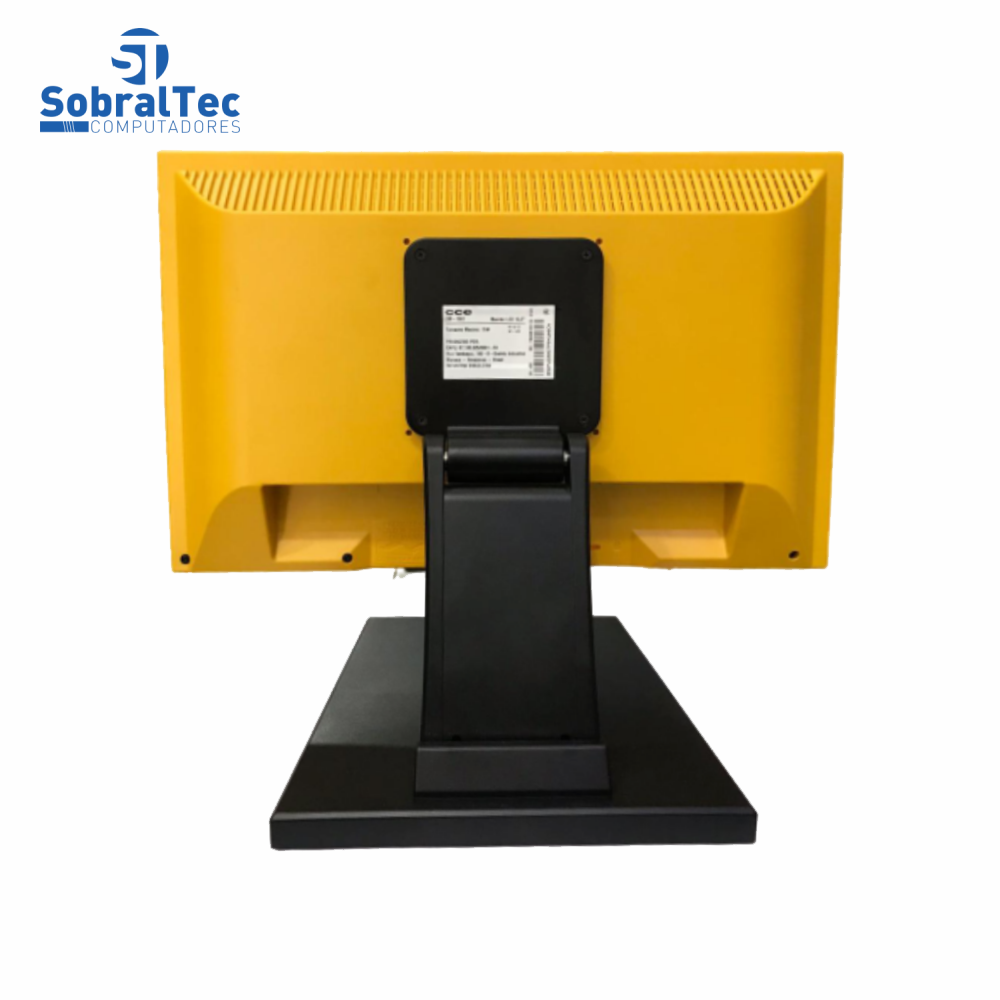 Monitor Led Vga 15,6 Pol. 3 Usb A 1 Usb B 2 Saida De Áudio Amarelo Wide CCE GM-1501 AOM Sem Embalagem