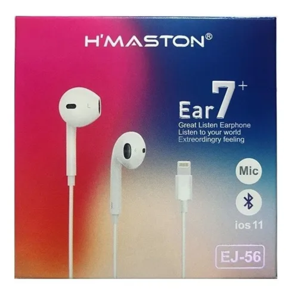 Fone De Ouvido Bluetooth H'maston EJ-56 Para Iphone