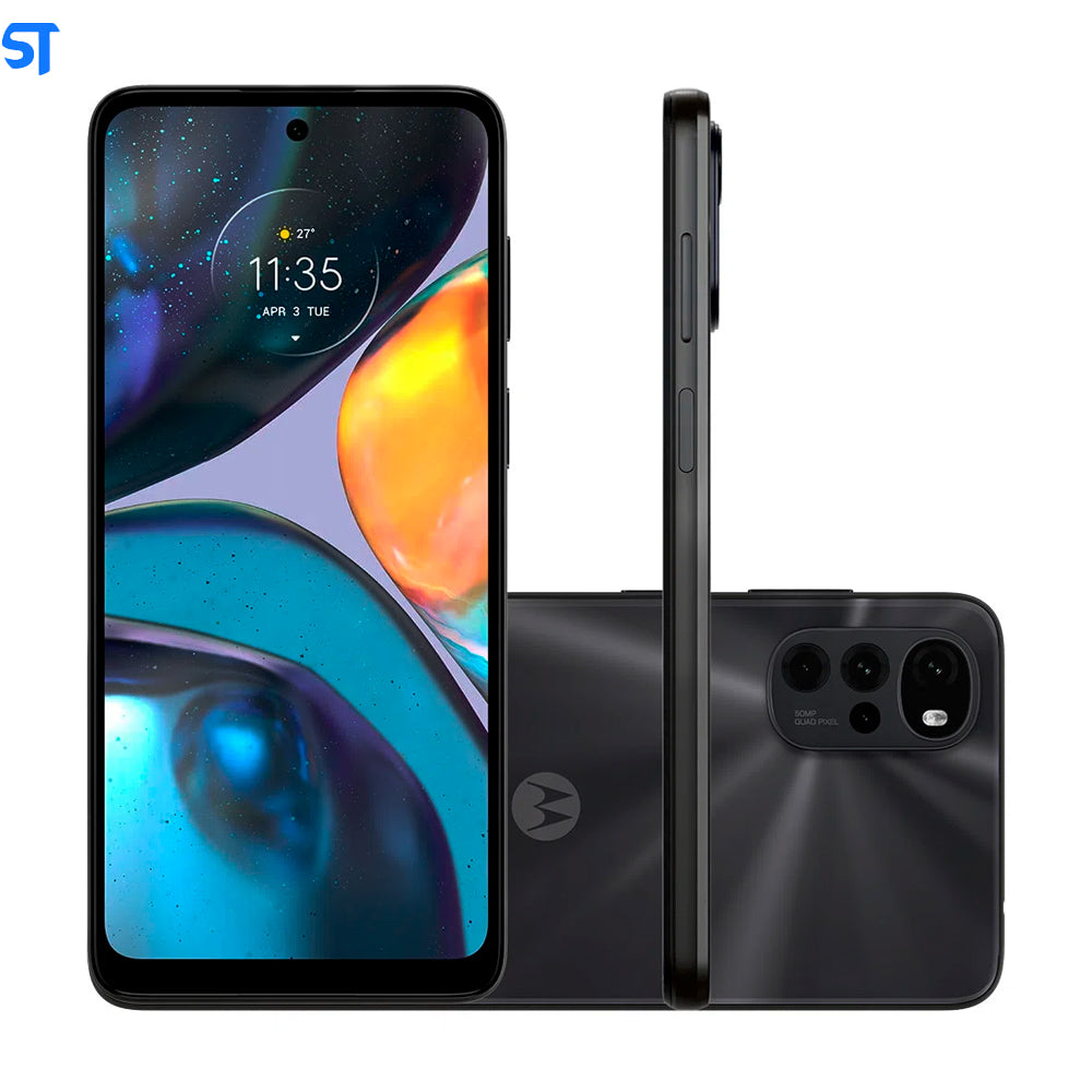 Smartphone Motorola Moto G22, 4GB RAM, 128GB, Octa Core, Câmera Quadrupla 50mp, Tela Max Vision 6.5, Preto XT2231-1