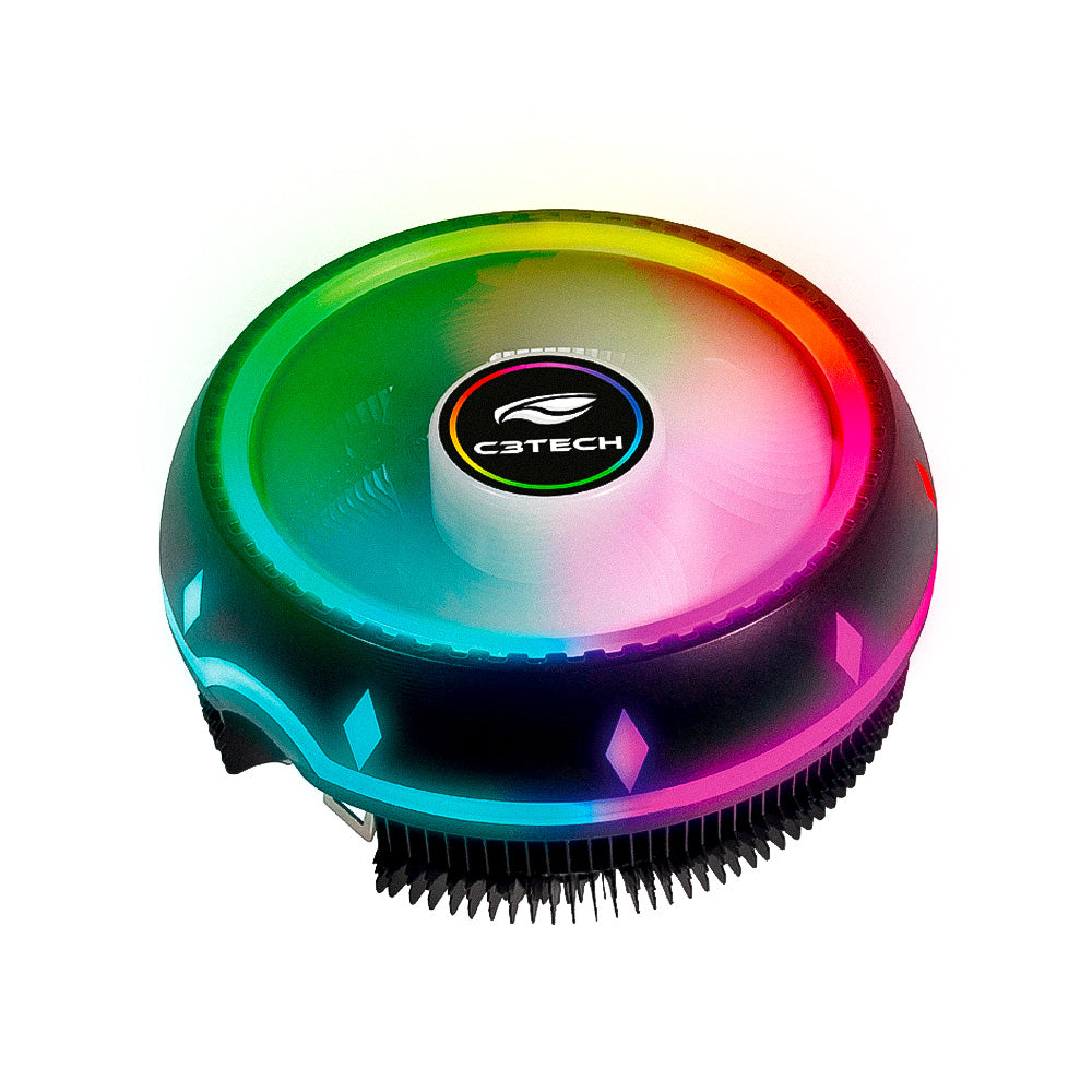 Cooler Fan CPU com LED RGB C3Tech Gaming - FC-L20RGB