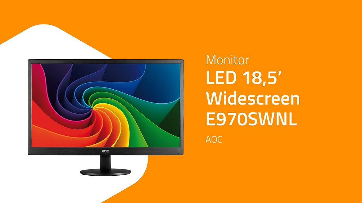 Monitor Led 15,6" Widescreen Vga Preto AOC E1670swu-e