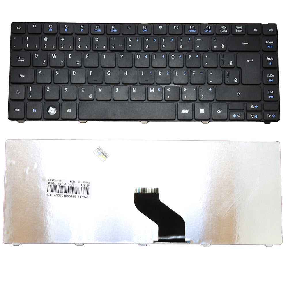 Teclado Notebook Acer Aspire 3810-Uk 3810T 4810 4810T - MB301-001 - BR - F3 Wifi