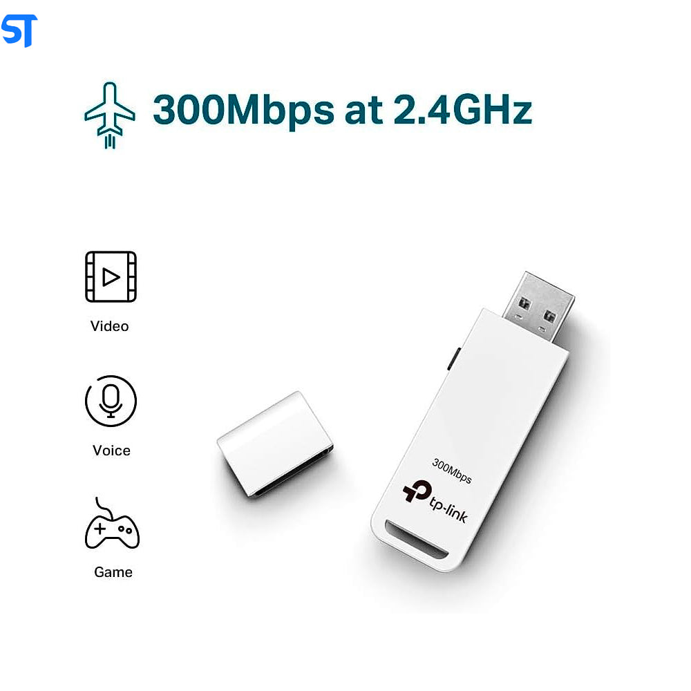 Adaptador de Rede USB Wireless 300Mbps TP Link TL WN821N