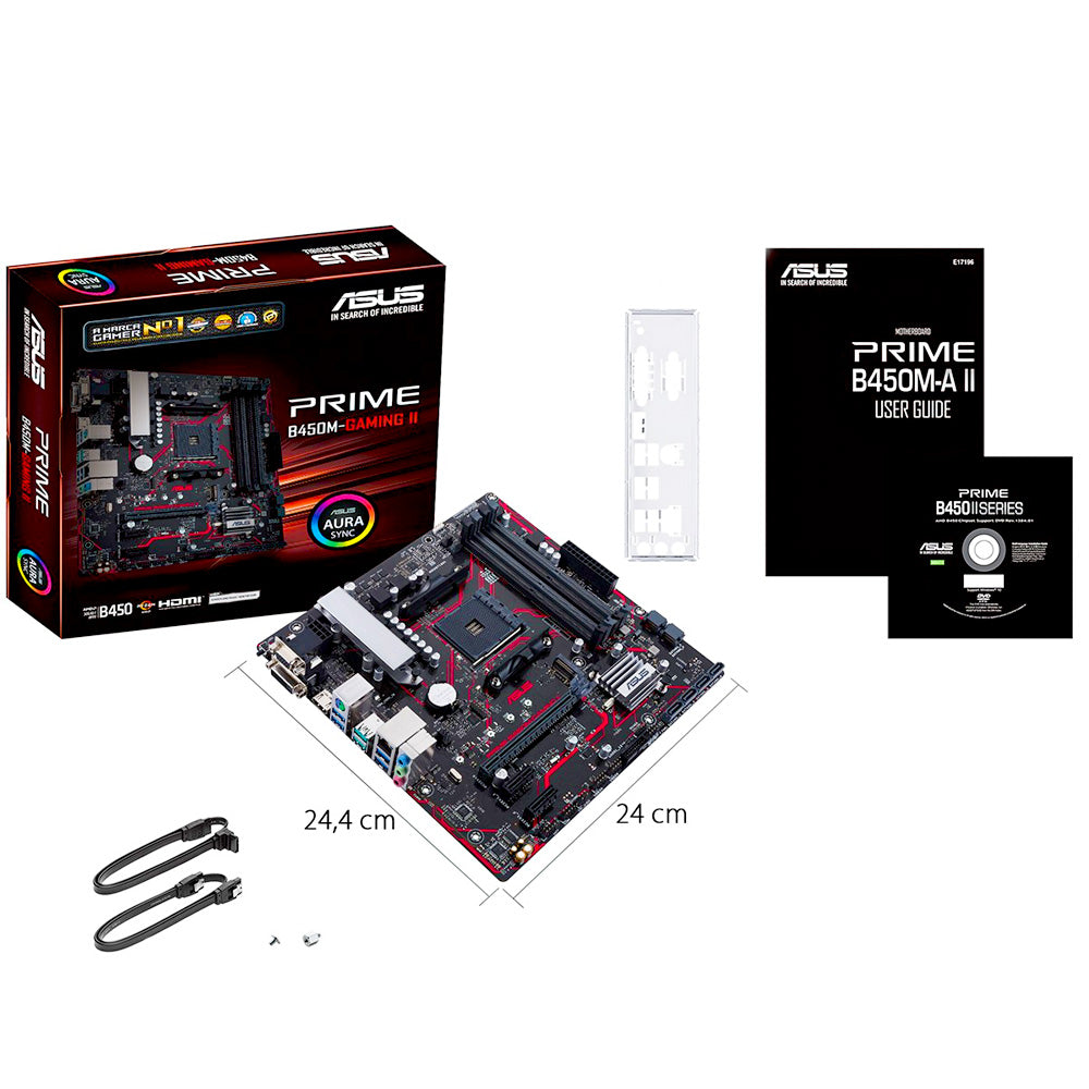 Placa-Mãe Asus Prime B450M Gaming/BR, AMD AM4, mATX, DDR4