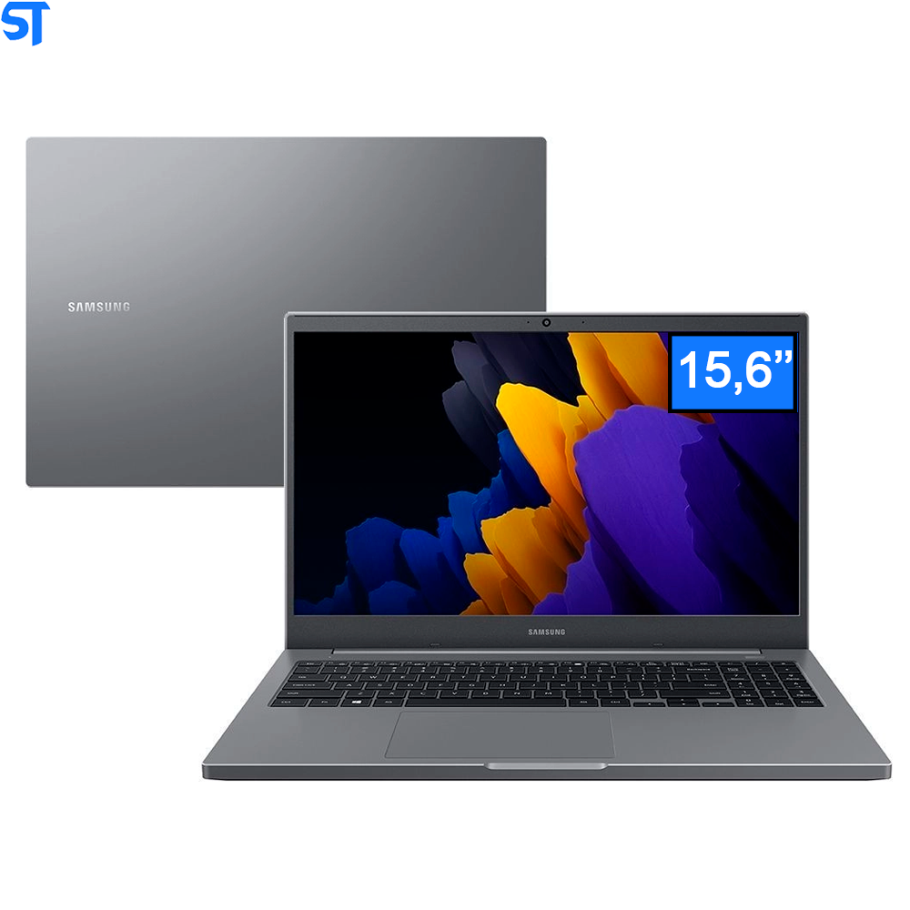Notebook Samsung Book Intel Core I3-1115G4 4GB-HD 1TB- W10 FHD 15.6'' Cinza Chumbo NP550XDA-KT1BR