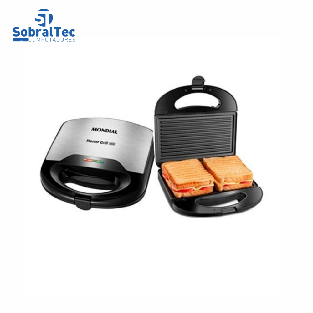 Sanduicheira Master Grill Mondial Inox S-20 220V