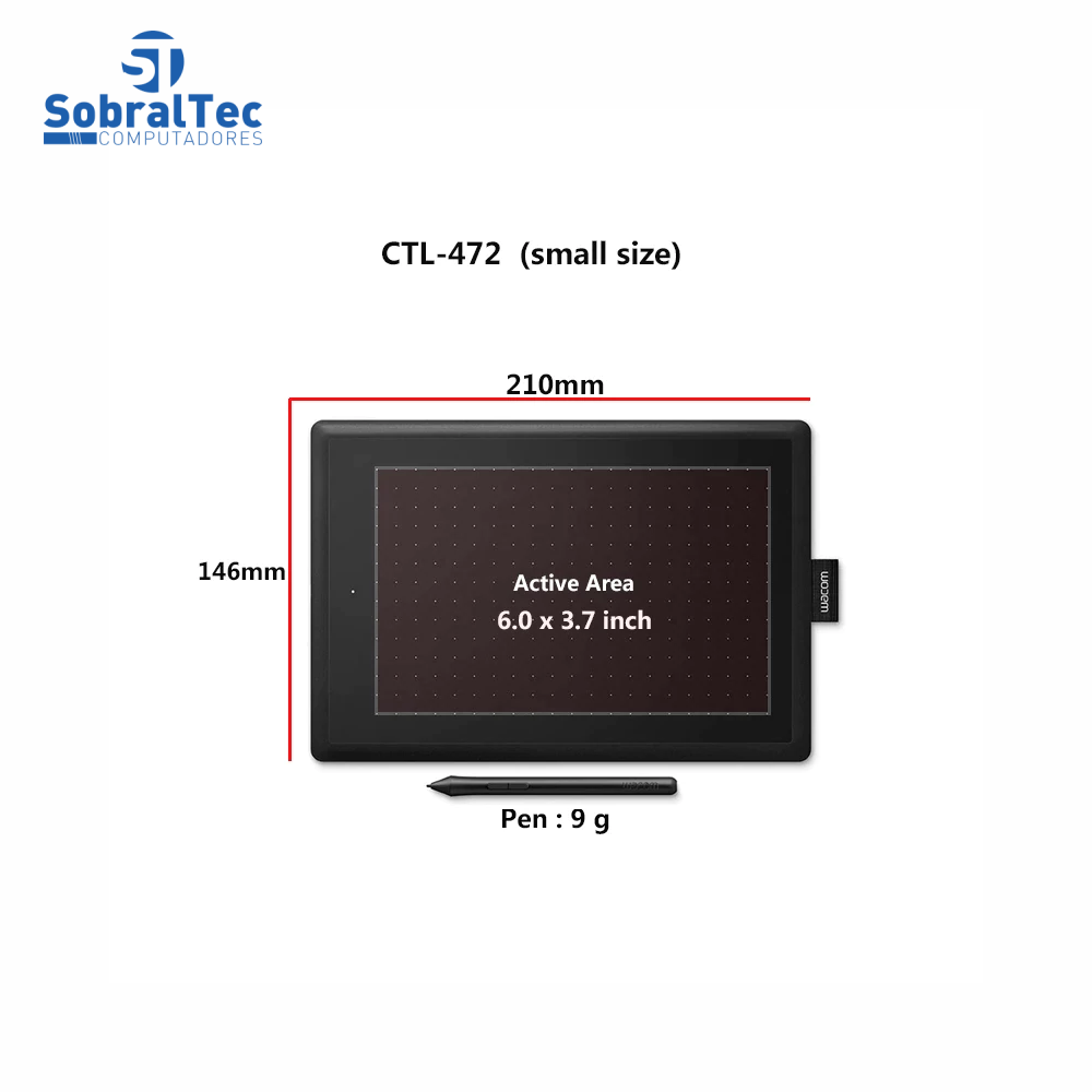 Wacom  Gráficos Desenho Digital Comprimidos 2048 Níveis de Pressão Ctl-472 / 672