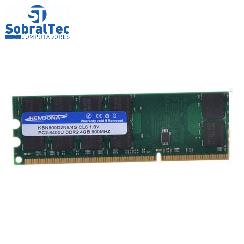 Memoria Ram Desktop Ddr2 4Gb 800Mhz KBN800D2N6/4G Pc2-6400U