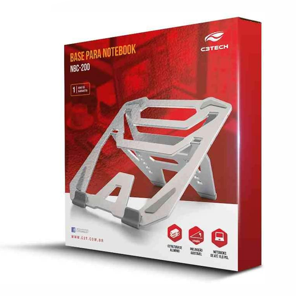 Base Para Notebook Em Alumínio 15,6