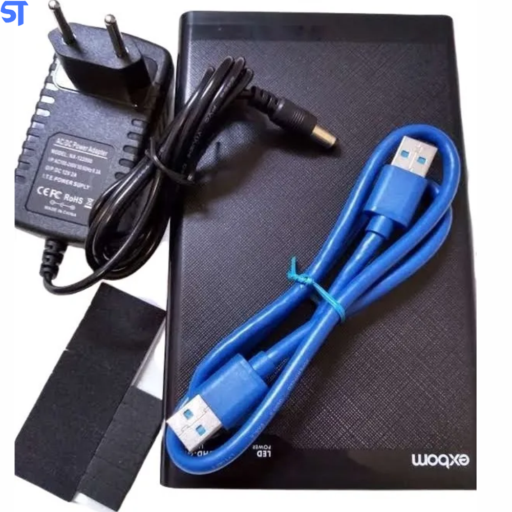 Case Para HD 3,5 Polegadas SATA III USB 3.0 Bussines 6 Gbps Exbom CGHD-G33