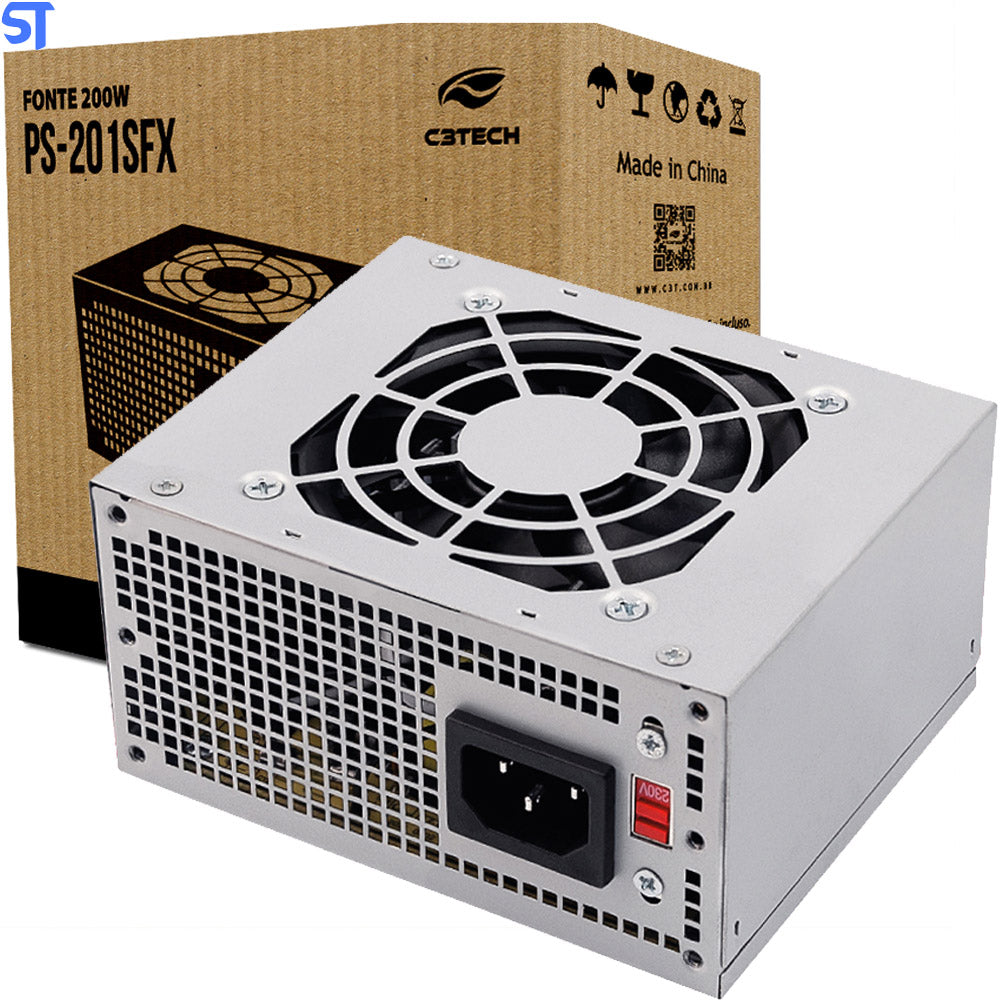 Fonte SFX 200W PS-201SFX sem cabo C3Tech