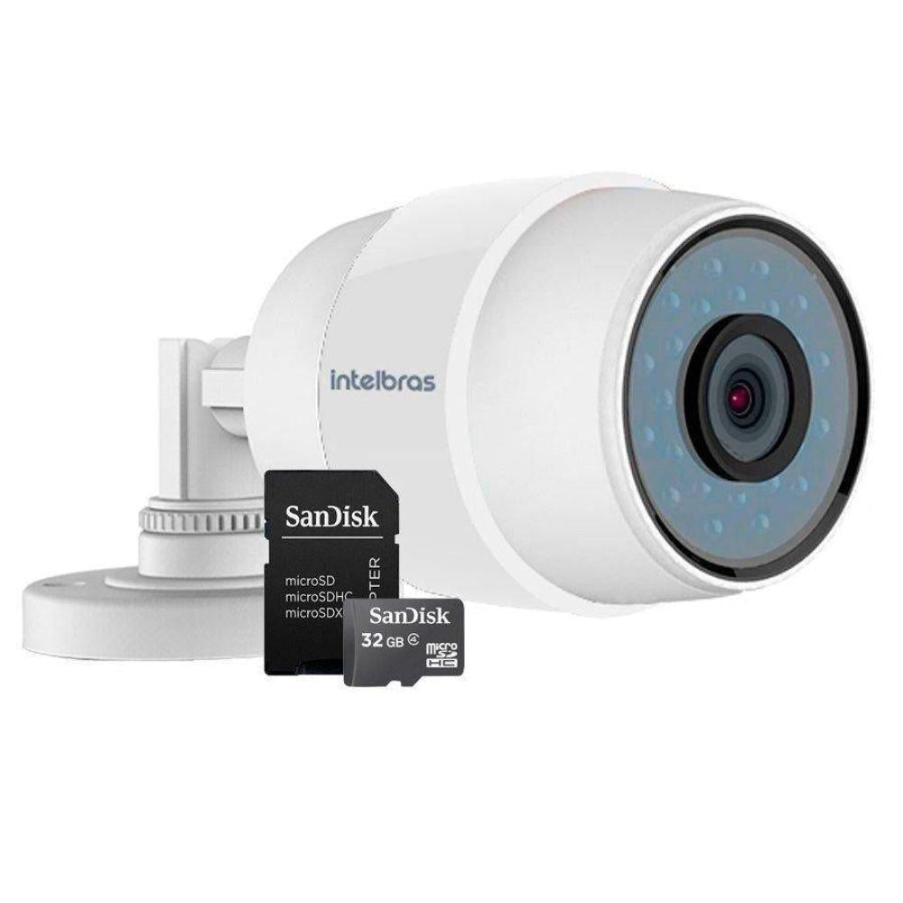 Camera de Seguranca Intelbras Wi Fi HD iC5 Mibo IP 66 Resistente à ChuvaInfravermelho 30 Metros