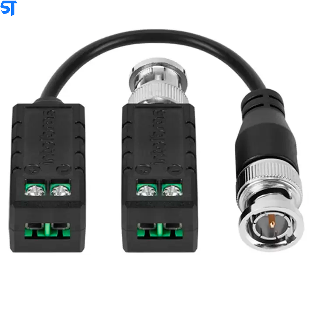 Balun Passivo Intelbras VB 500P Transmissão de Vídeo UHD até 400 metros Cat5/ Cat 5e/ Cat6