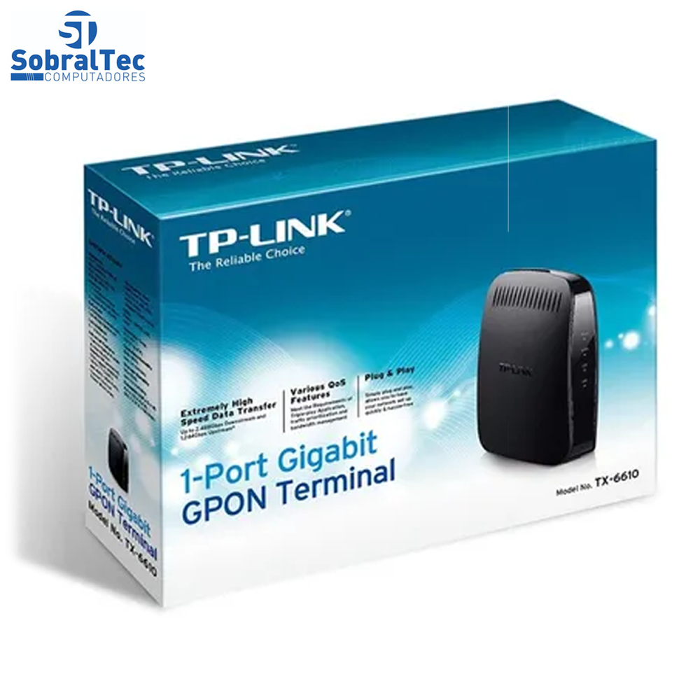 Terminal Gpon TP-Link De 1 Porta Gigabit TX-6610 Plug & Play