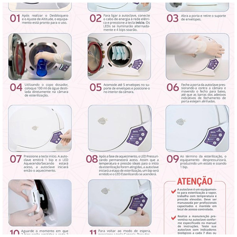 Autoclave Amora - 4L Lilas Portugues Inox - Bivolt