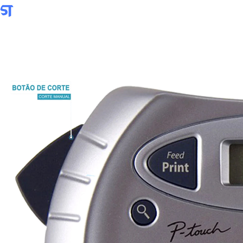 Rotulador Eletronico Portatil Brother PT 70BM Cinza