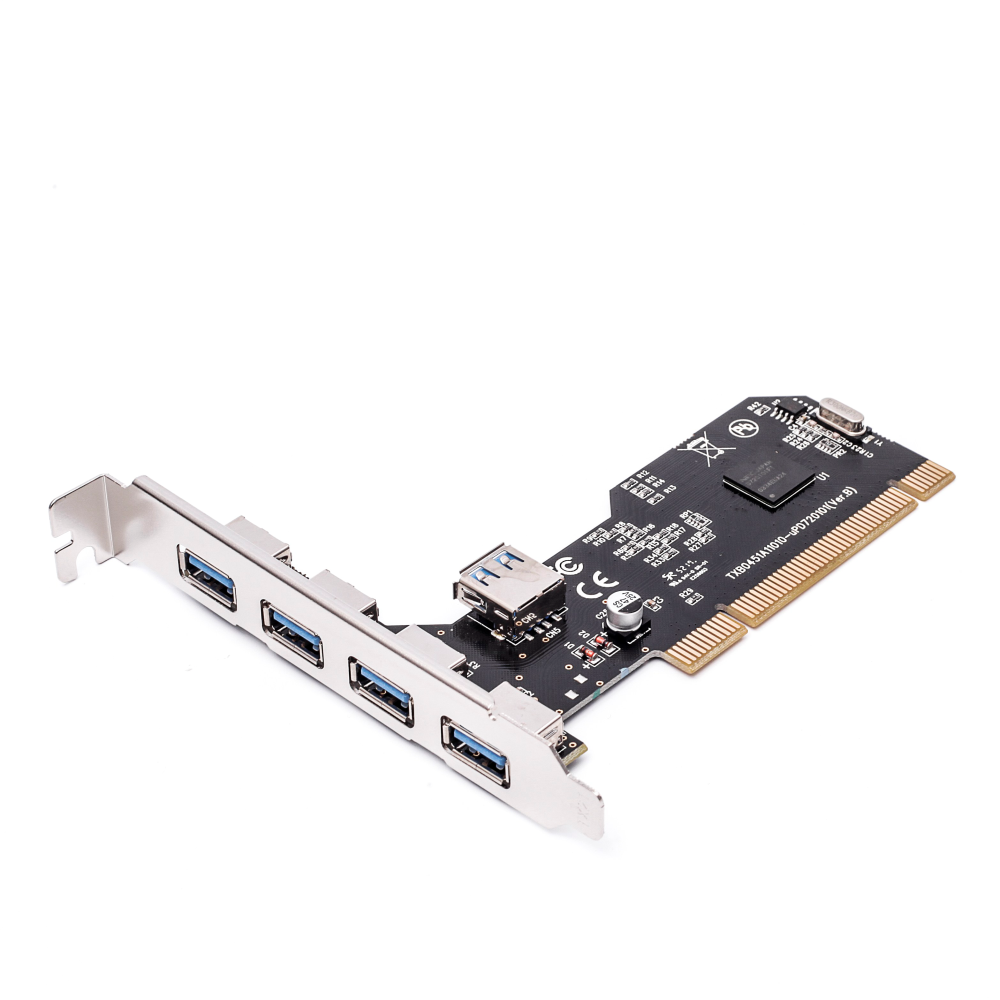 Placa Pci Usb 2.0 Para Pc Com 5 Portas 480MBP/s Knup Hb-T74