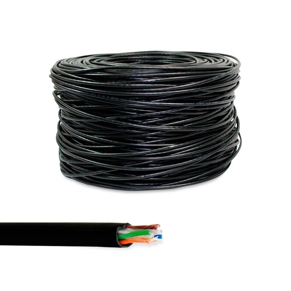 Caixa De Cabo De Rede Mk2 V06 Tecno 23AWG UTP Cat5E Preto 305m