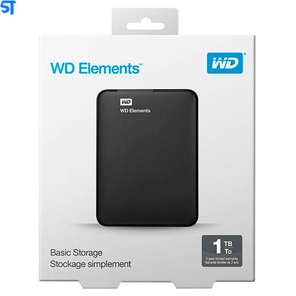 HD Externo Portátil WD Elements 1TB USB 3.0