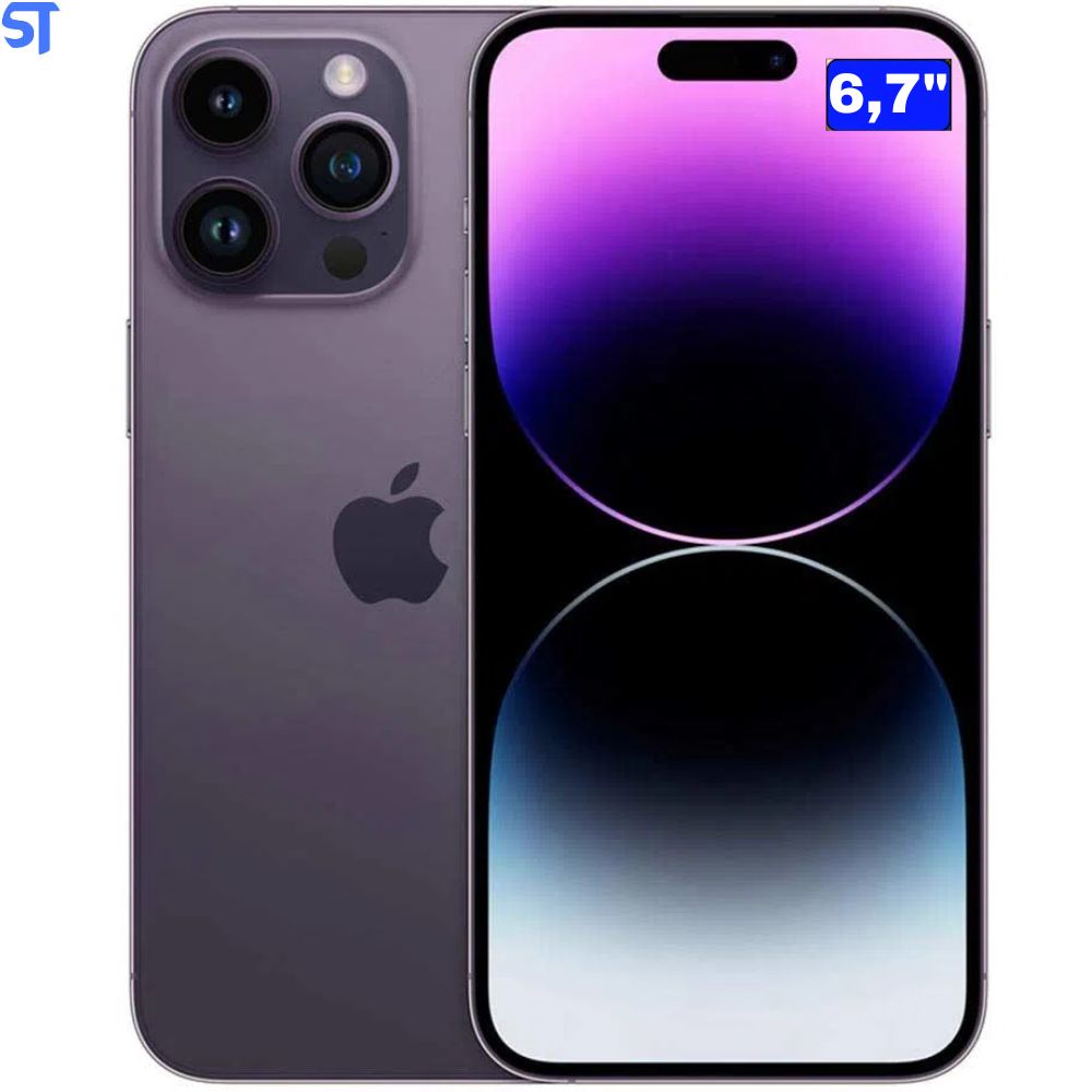 iPhone 14 Pro Max Apple (256GB) Modelo A2651 Roxo-Profundo, Tela de 6,7