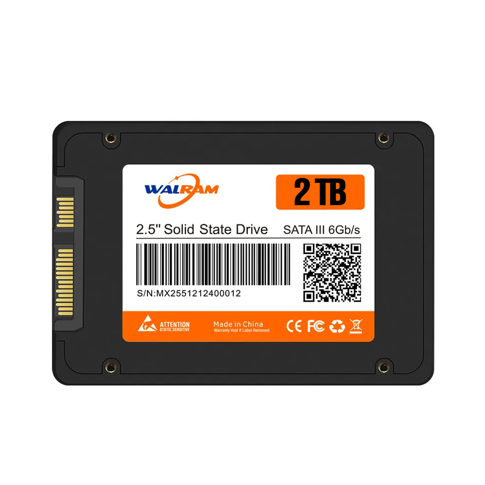 HD SSD Walram 2TB 560Mb/s De Leitura 490Mb/s De Escrita 3D Nand