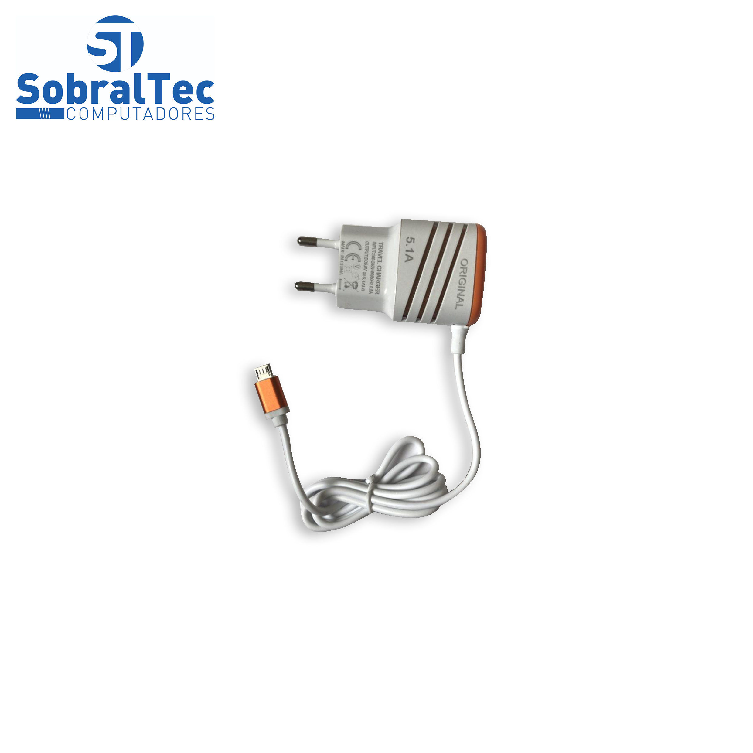 Carregador Rapido Para Smartphone Motorola Samsung V8 5.1 A F-886