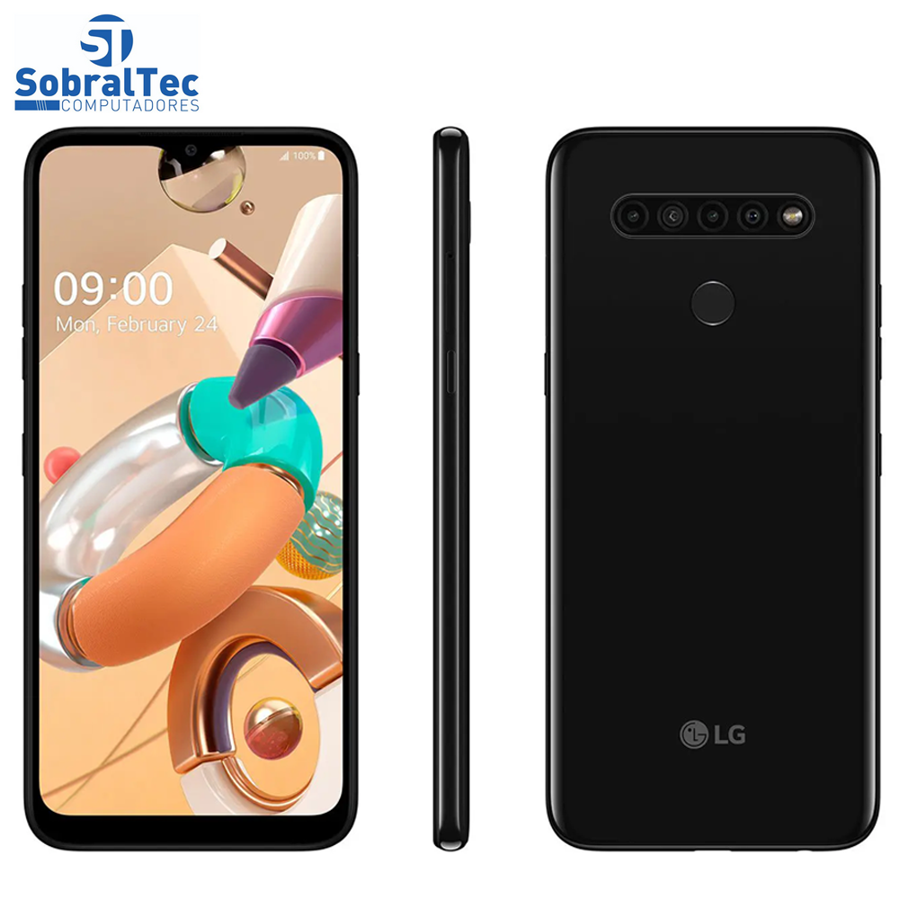 Smartphone LG K41S 32GB Titânio 4G Octa-Core - 3GB RAM 6.55” Câm. Quádrupla + Selfie 8MP