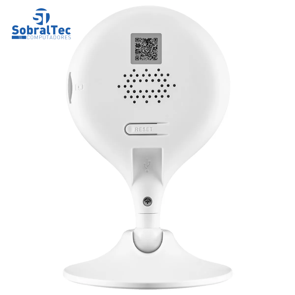 Câmera Interna com Inteligência Artificial iM3 Intelbras Wi-Fi Full HD 1080P 2,8mm 2MP Branca