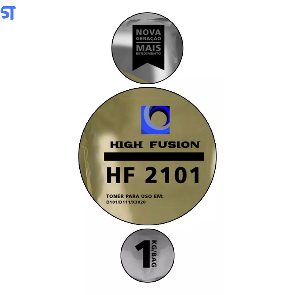 Refil Pó Para Recarga de Toner Samsung High Fusion HF 2101 Para Samsung