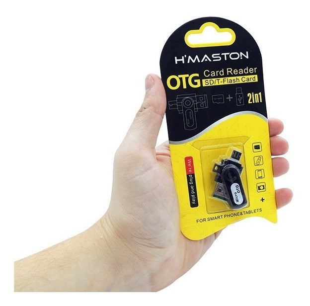 Micro OTG Leitor de Cartão SD/T-Flash Card 2 em 1