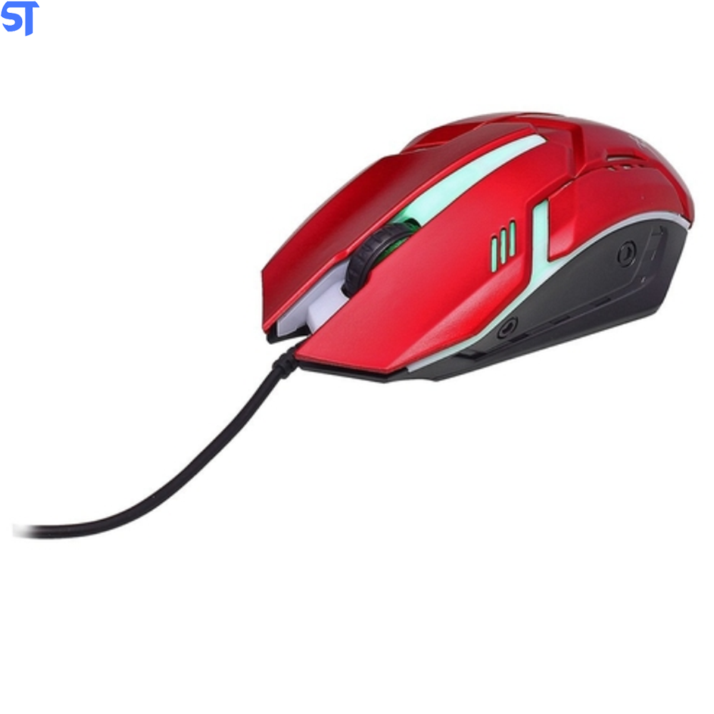 Mouse Gamer USB Knup KP-V15 - Vermelho