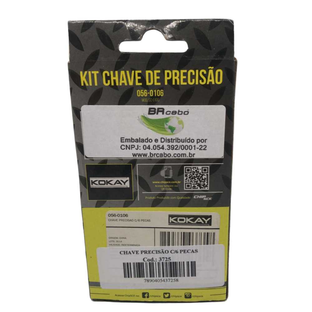 Chave De Precisão Com 6 Peças