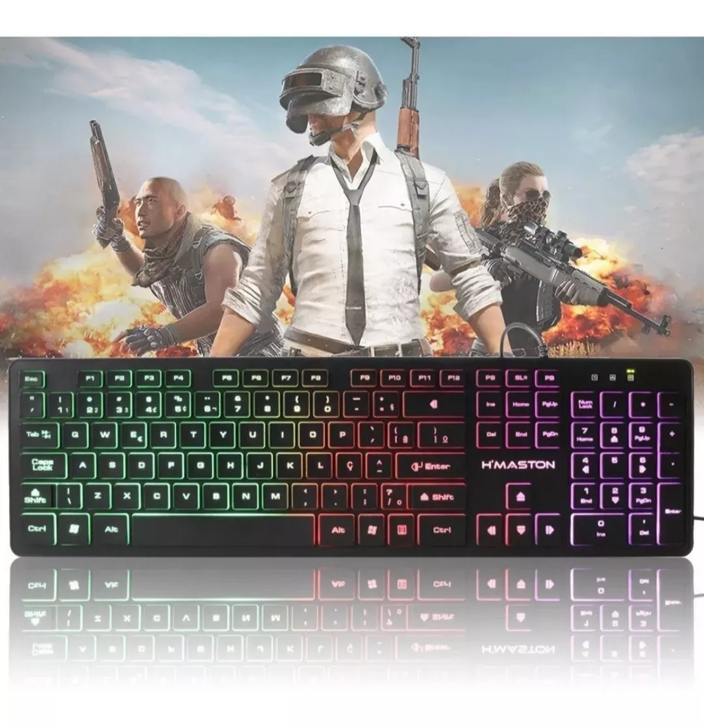 Teclado Gamer Retroiluminado H'maston Ak-200 Abnt2