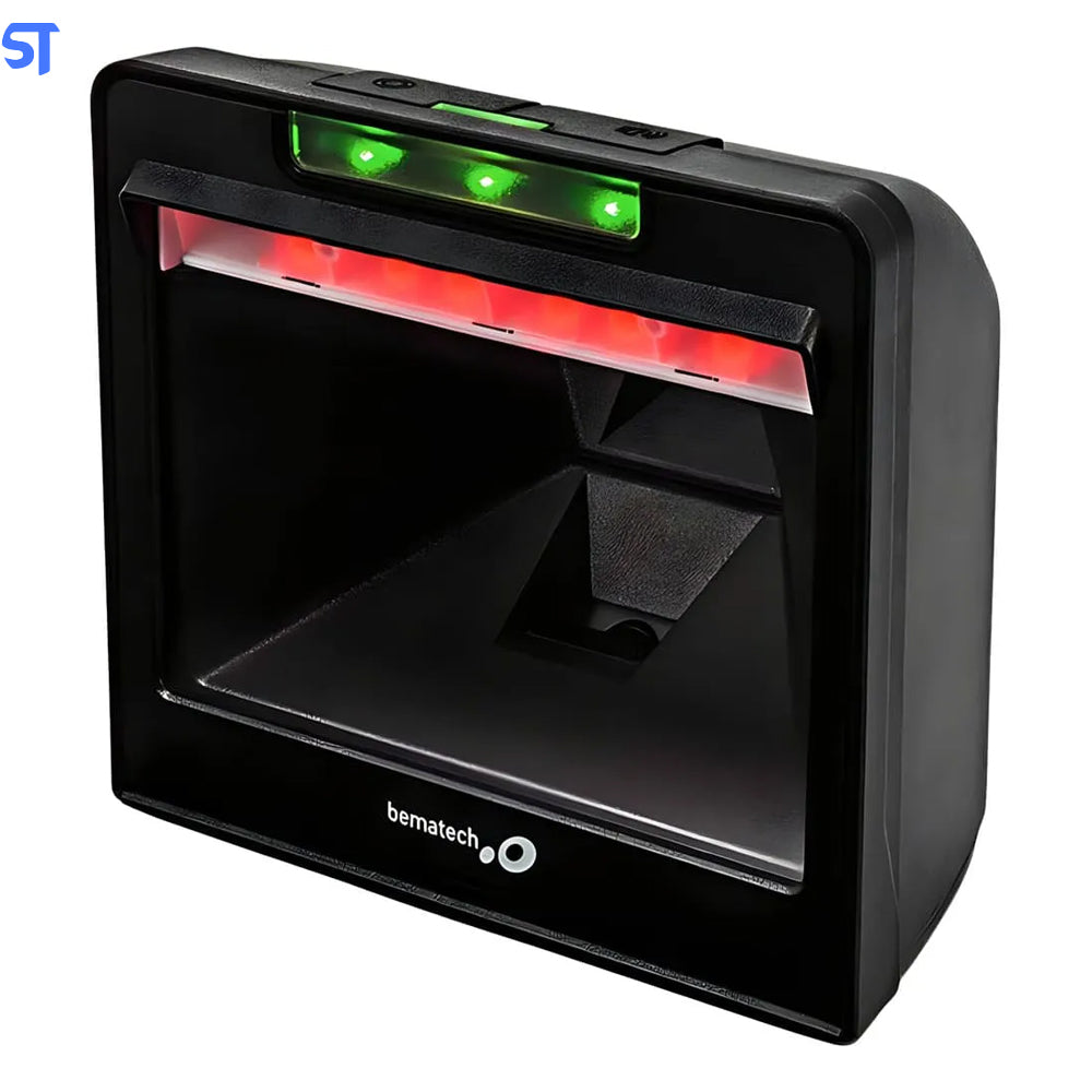 Leitor de Código de Barras de Mesa Fixo Bematech I-3200 Novo S-3200 1D e 2D, Imager, USB, Plug & Play, Preto