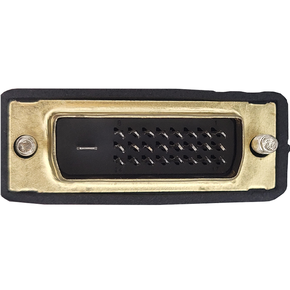 Adaptador Conector Dvi 24+1 Macho Para Cabo Hdmi Macho Banhado a Ouro 2 Metros