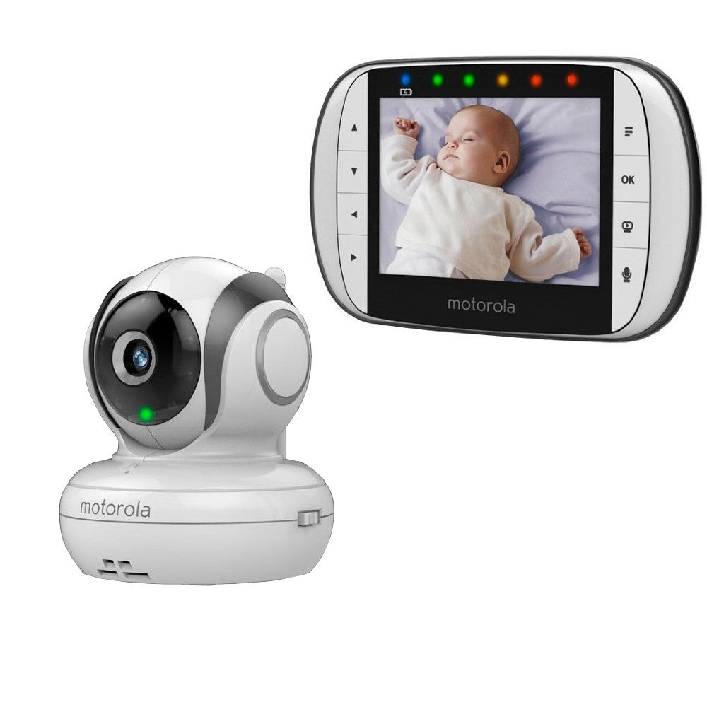 Babá Eletrônica Mbp-36S - Tela 3,5” Visão Noturna -Giratória- Motorola