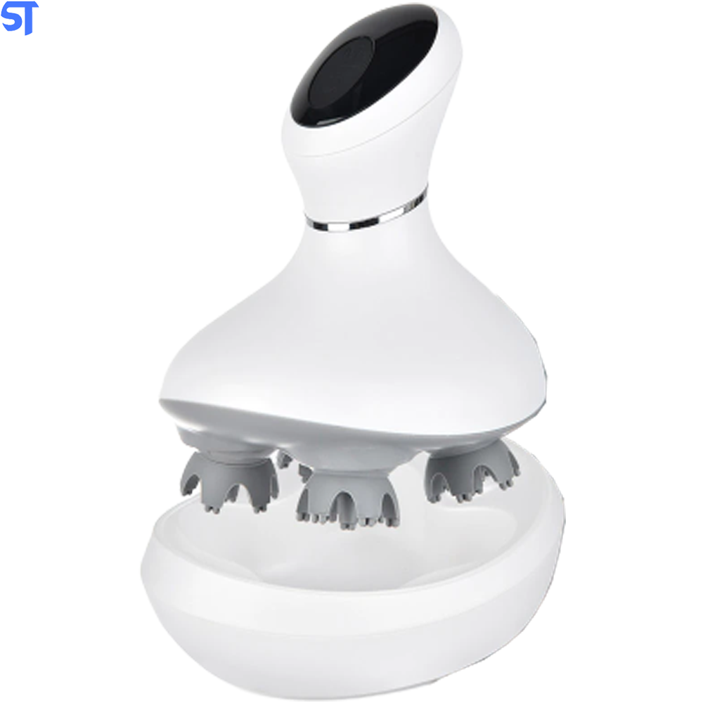Massageador Elétrica Á Prova D'água 3D Para Cabeça