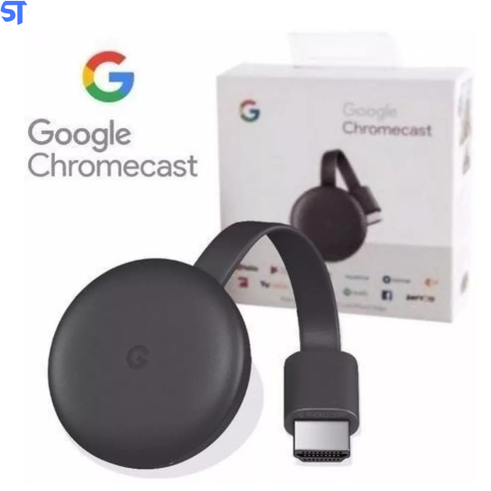Google Chromecast 3 HDMI Full HD Resolução 1080p Wirelles Preto