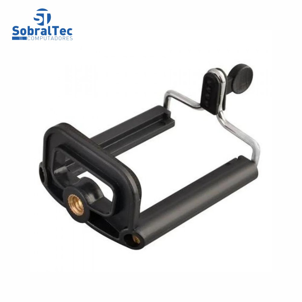 Suporte De Mão e Mini Tripé Ajustável 360 Para Celulares e Câmeras Com Adaptador