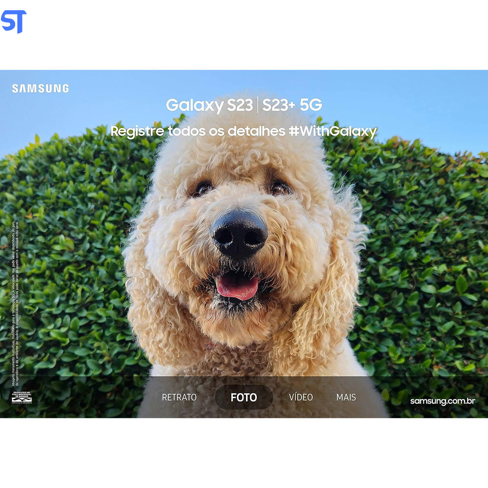 Smartphone Samsung Galaxy S23+ 5G, 256GB, 8GB RAM - Snapdragon 8 Câmera Tripla até 50MP + Selfie 12MP Preto SM-S916B/DS